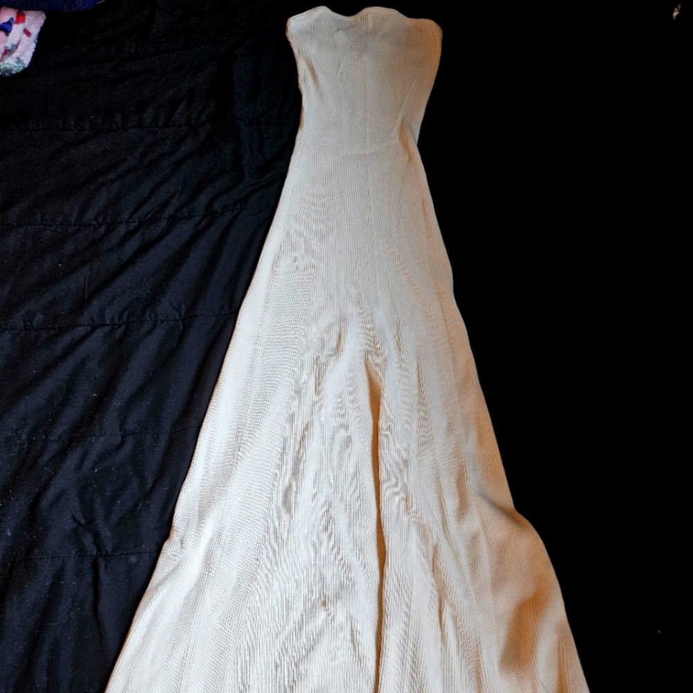 Strapless maxi dress